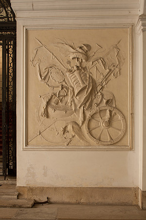 Vienna, City Palace of Prince Eugene, carriageway relief 1