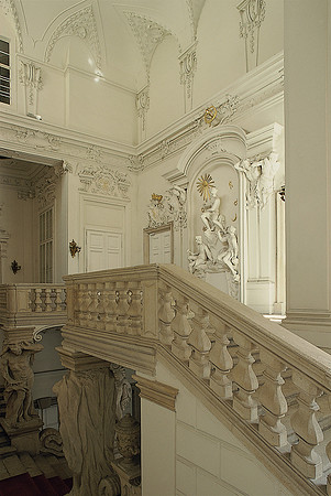 Vienna, City Palace of Prince Eugene stair