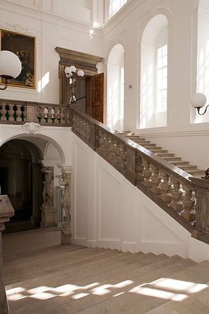 Vienna, Trautson Palace stairhall from landing 2