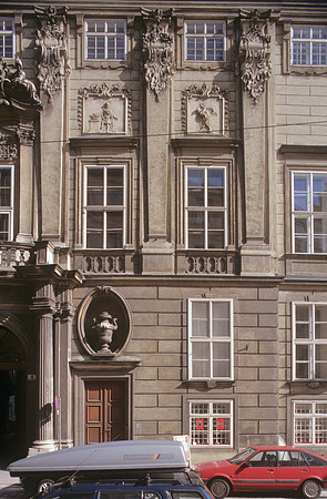 Vienna, Schönborn-Batthyany Palace, facade detail