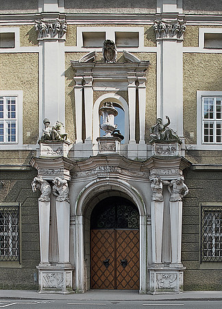Salzburg, Hofmarstall (Festival Hall) portal