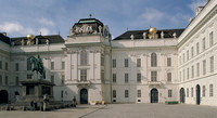 Vienna, Austrian National Library (Hofbibliothek) on Josefsplatz