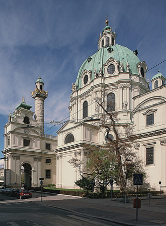 Vienna, Karlskirche right flank