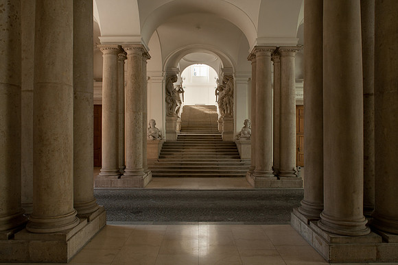 Vienna, Trautson Palace vestibule to stair
