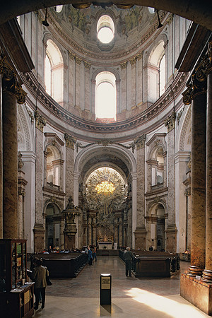 Vienna, Karlskirche view to altar