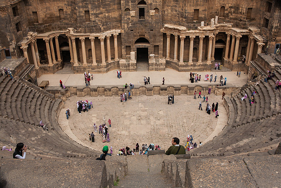Bosra Roman Amphitheater toward stage