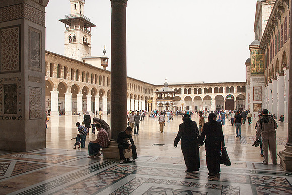 Damascus Great Mosque courtyard