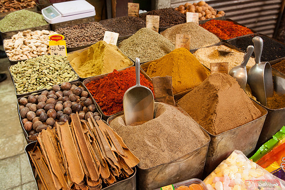 Damascus In Souk al-Bzouriyya