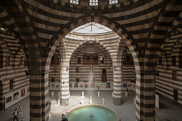 Damascus Khan As'ad Pasha interior view