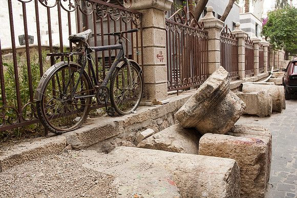 Damascus Street with classical relics