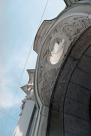 Salzburg, Hofmarstall (Festival Hall) portal detail