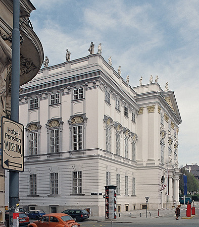 Vienna, Trautson Palace main facade, oblique