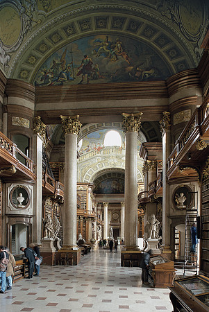 Vienna, Austrian National Library (Hofbibliothek) main hall