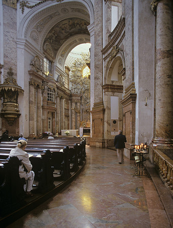 Vienna, Karlskirche, interior detail