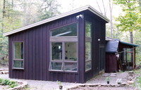 Small House in the Woods Family Room/Bath addition