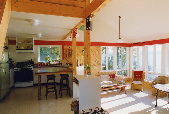 Kitchen and LR