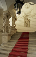 Vienna, City Palace of Prince Eugene stair first flight