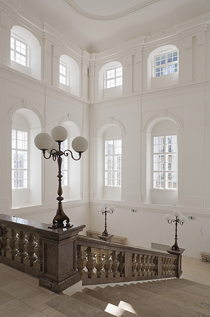 Vienna, Trautson Palace stairhall from gallery