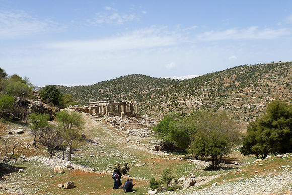 Ayn Kenya View toward Syria and Mt Hermon